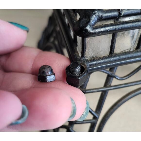 Eiffel Tower Blown Glass and Metal Table Lamp Paris French Travel - Picture 10 of 11